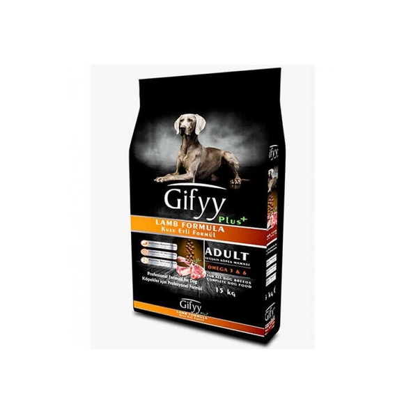 Сухой корм для взрослых собак Gifyy + с ягненком, 1 кг