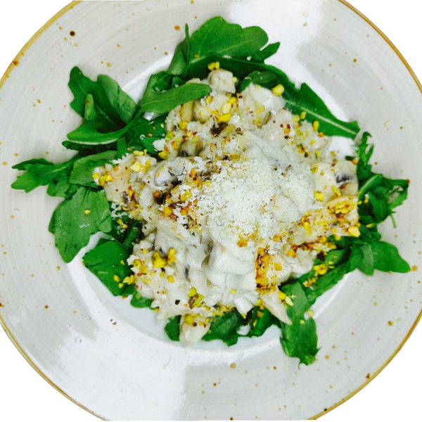 Теплый салат Альфредо