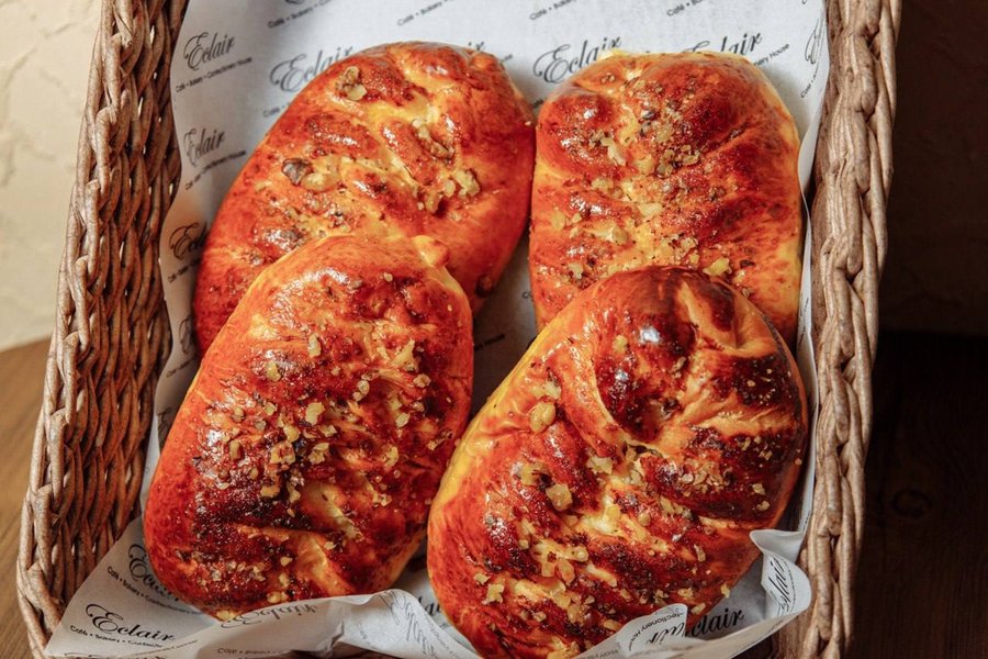 Булочки с курицей и грибами