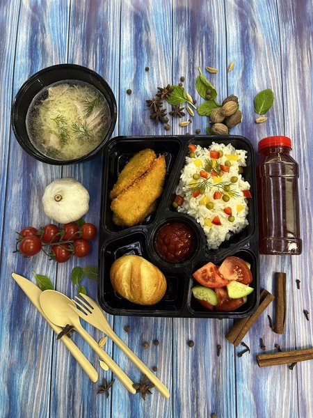 Комбо с куриным шницелем