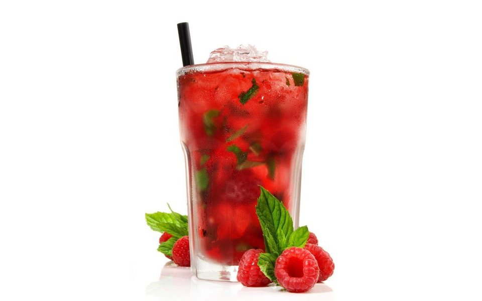 Айс-ти малина с вишней