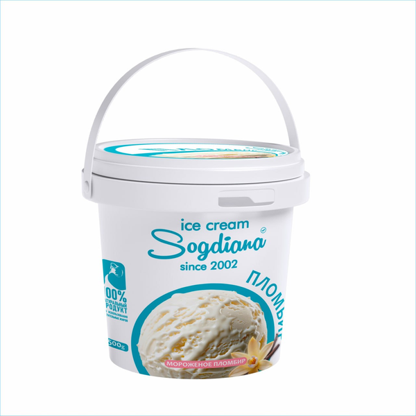 Мороженое в ведерке Пломбир
