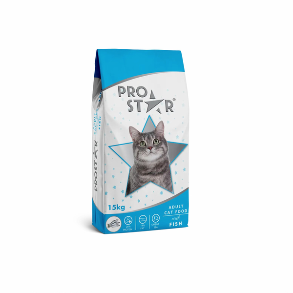 Сухой корм Prostar Adult Cat Fish для взрослых кошек с рыбой, 1 кг