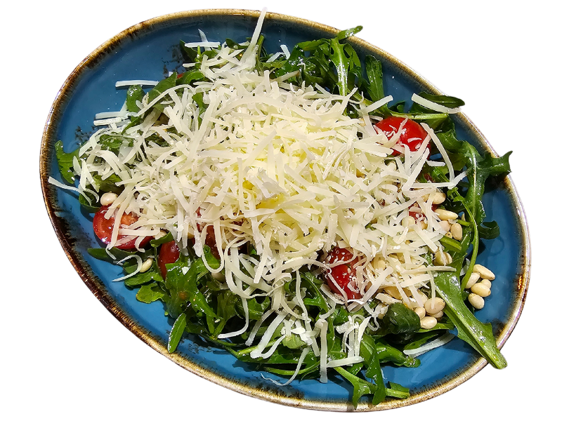 Салат с рукколой и кедровыми орехами