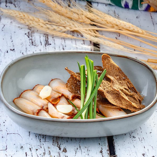 Пряный бараний курдюк собственного копчения