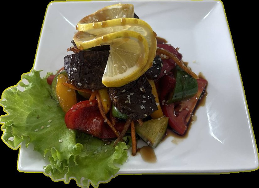 Мясной салат