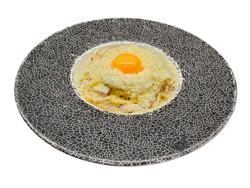 Паста Карбонара с копченой индейкой