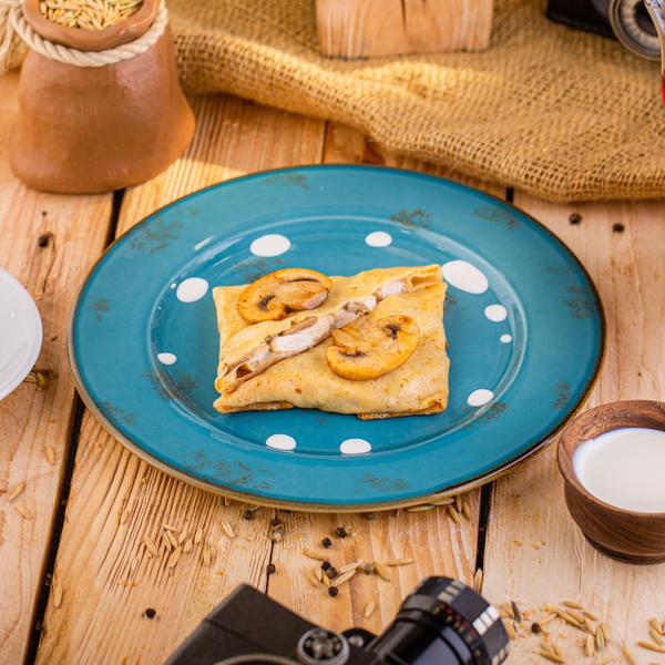 Блинчики с курицей и грибами