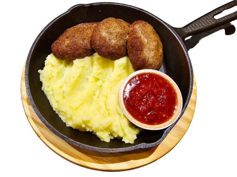 Котлеты по-домашнему с картофельным пюре