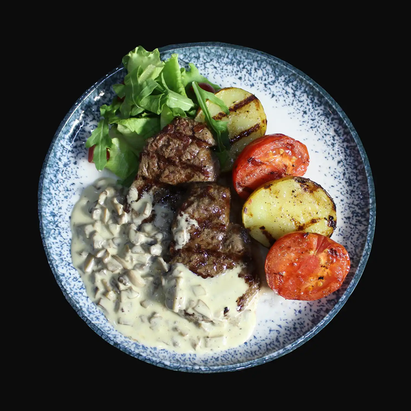 Медальоны в грибном соусе