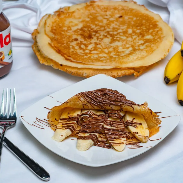 Блинчик с шоколадом и бананом