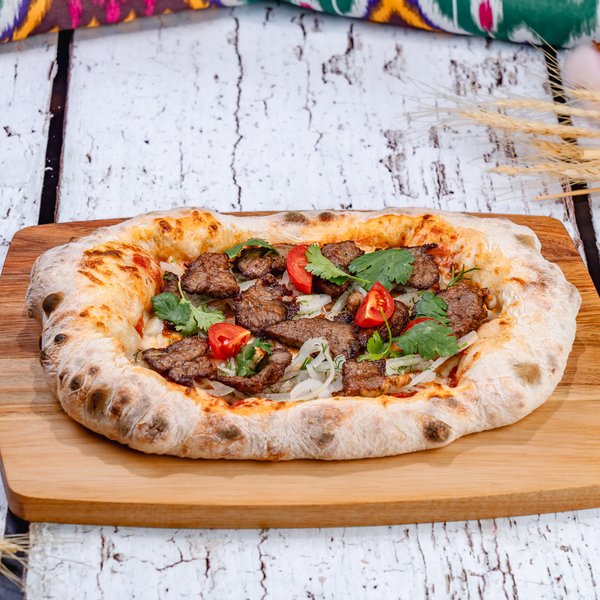 Пицца с джизом из говядины