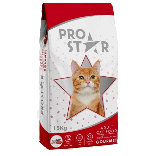 Сухой корм Prostar Adult Cat Gourmet для взрослых кошек, 1 кг
