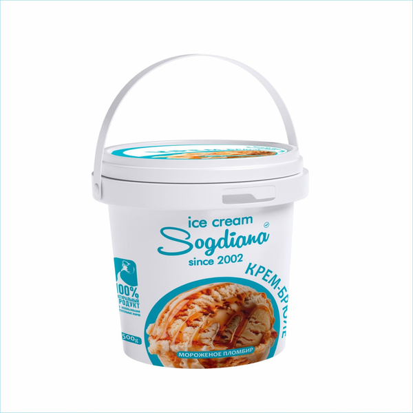 Мороженое в ведерке Крем-брюле