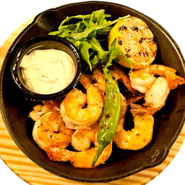 Тигровые креветки с чесноком