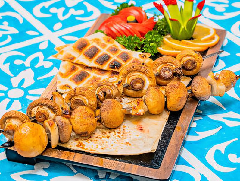 Грибной шашлык