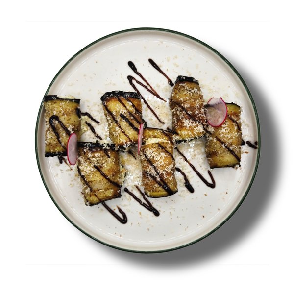 Баклажановые рулетики