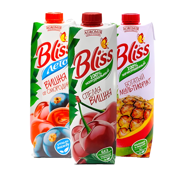 Соки Bliss в ассортименте, 1 л