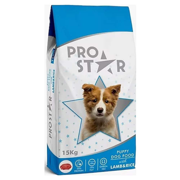 Сухой корм для щенков Prostar Puppy with с ягненком и рисом, 1 кг