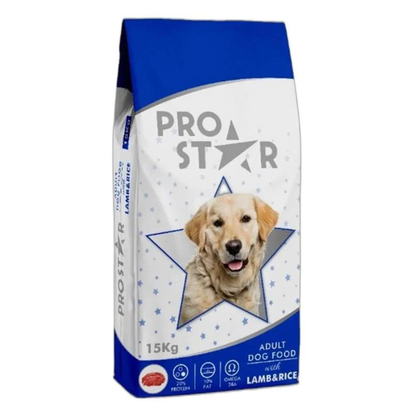 Сухой корм для взрослых собак Prostar Adult Dog Food с ягненком и рисом, 1 кг